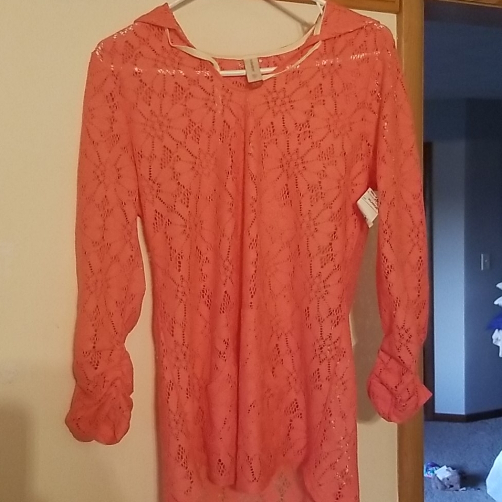 Long sleeve over top